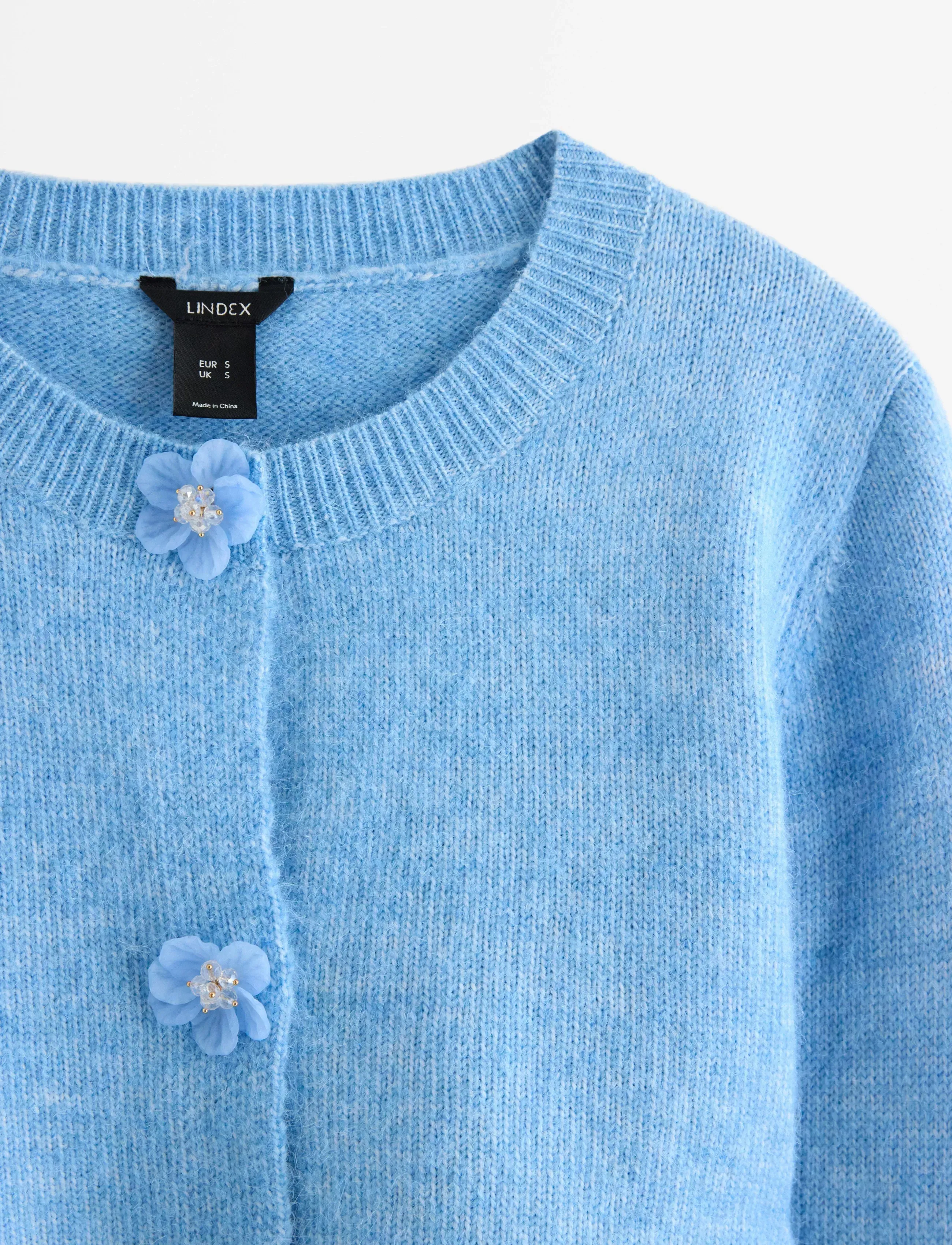 Lindex - Cardigan Malva - light blue - 5