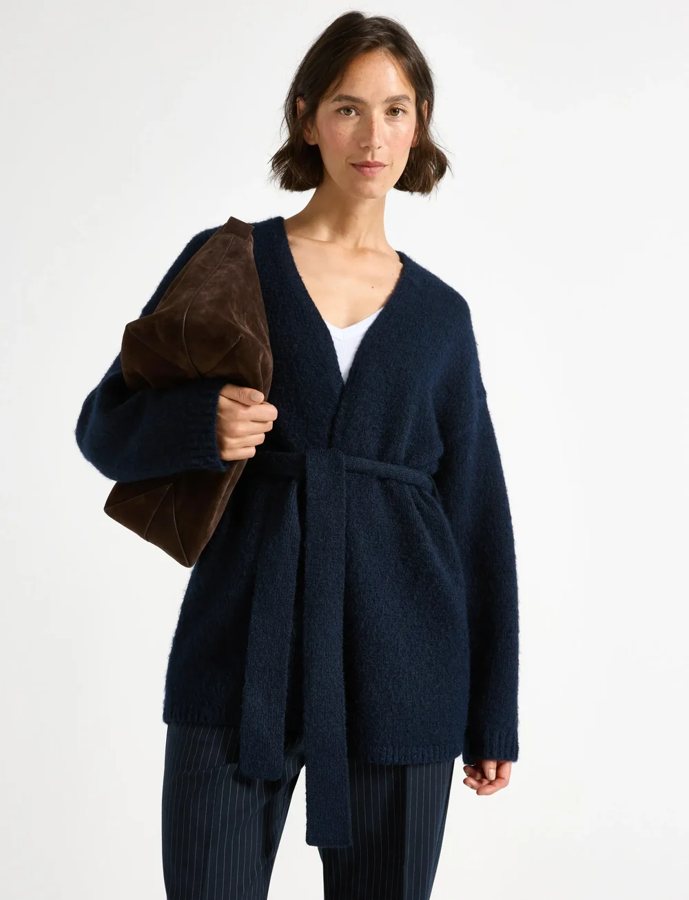 Lindex - Cardigan Malou - koftor - dark blue - 0