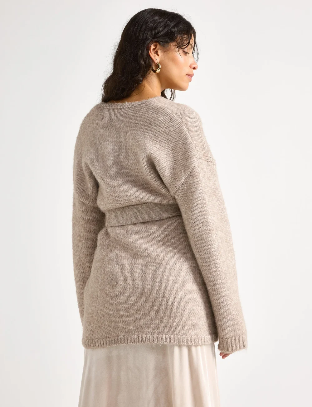 Lindex - Cardigan Malou - koftor - light brown melange - 3