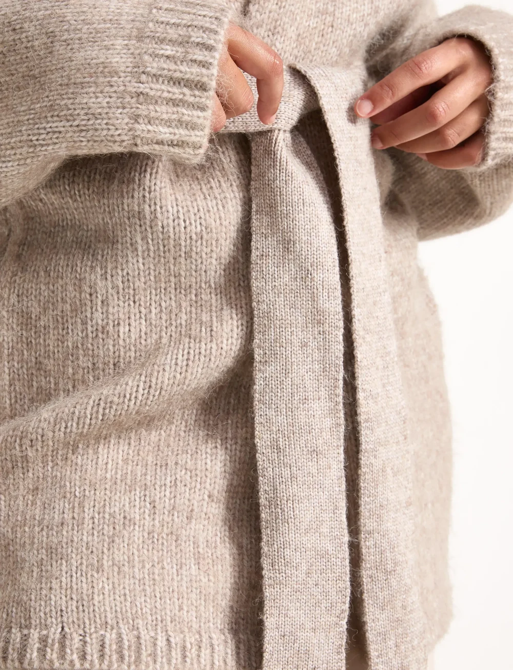 Lindex - Cardigan Malou - koftor - light brown melange - 4