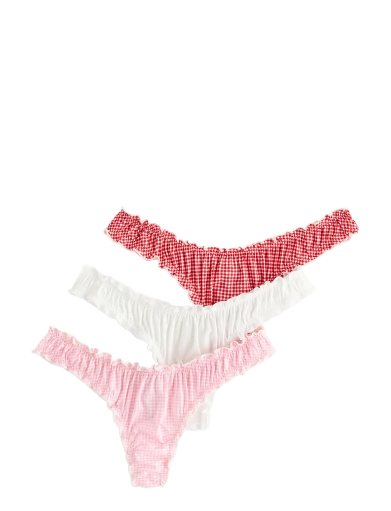 LINDEX 3-Pack Stringtanga With Low Waist Patterned - XXL - Damen