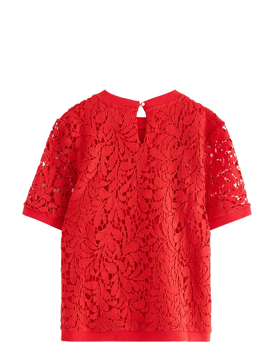 Lindex - Top Selena - kurzärmelige blusen - red - 2