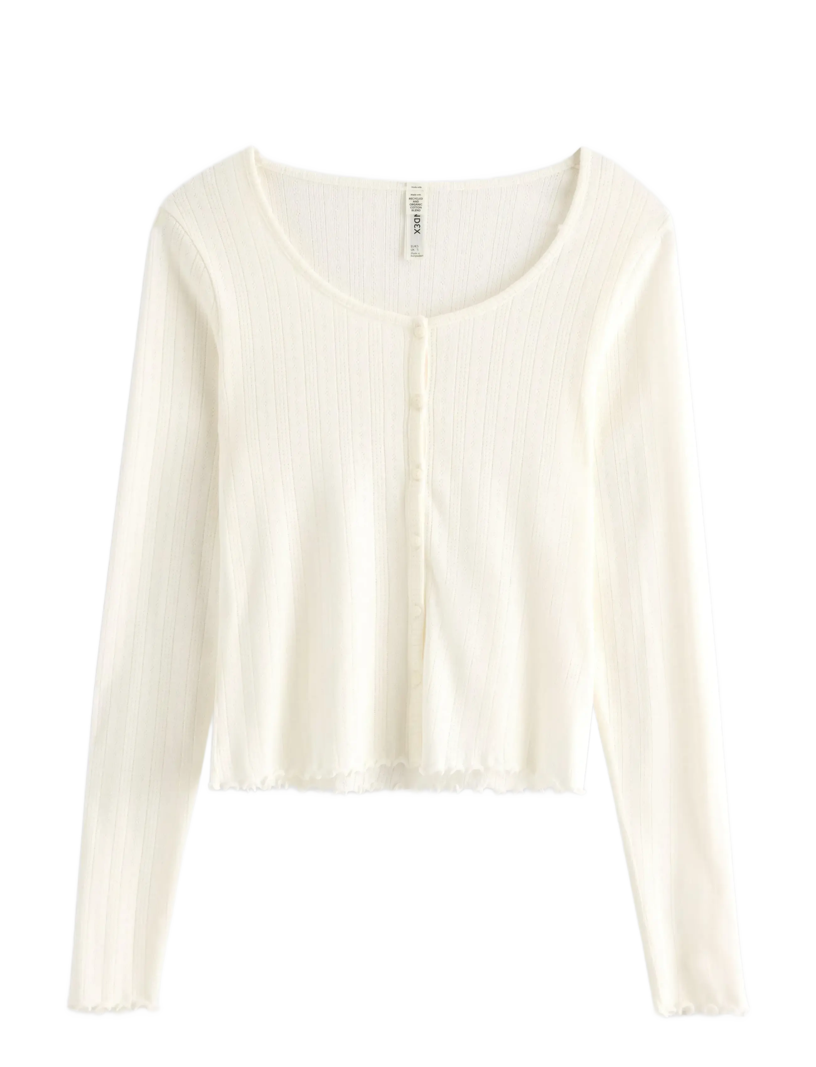 LINDEX Pyjama Oberteil Cream - XXL - Damen
