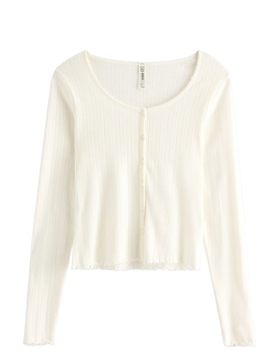 Lindex - Pyjama top - mājas tops - white - 1