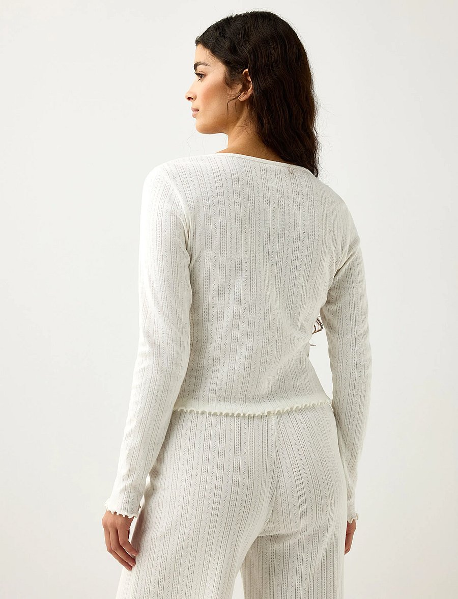 Lindex - Pyjama top - mājas tops - white - 3