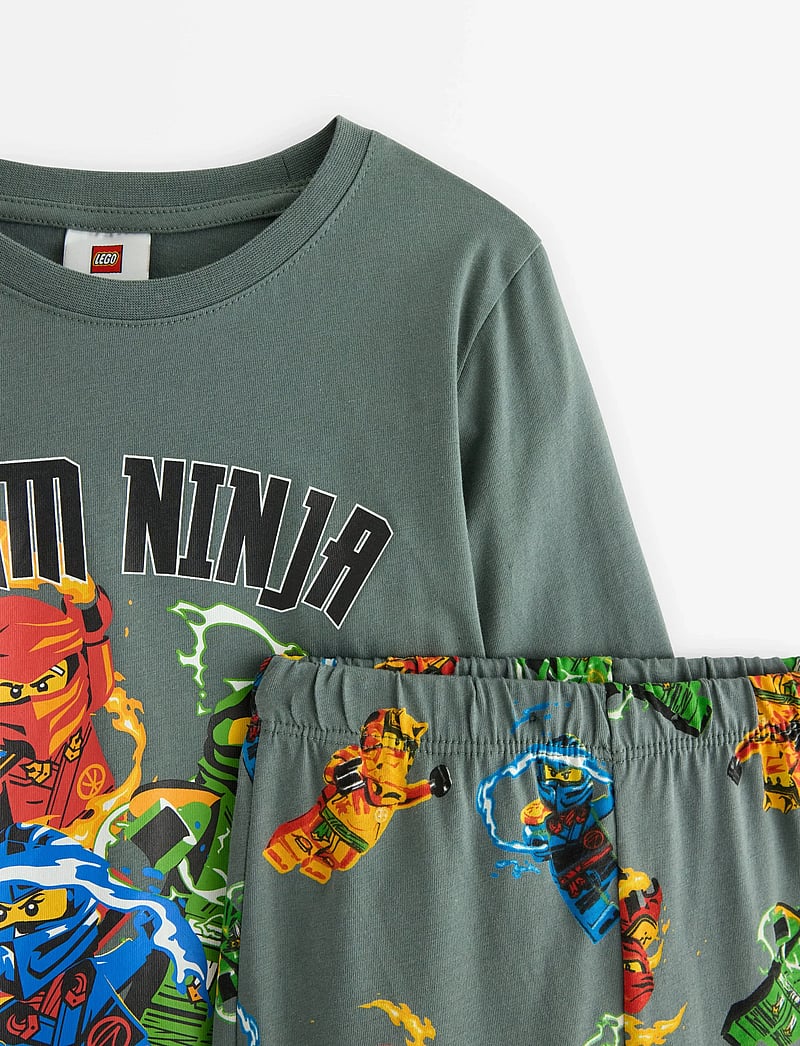 Lindex - Pyjama Ninjago - pyjama-sets - dusty green - 2