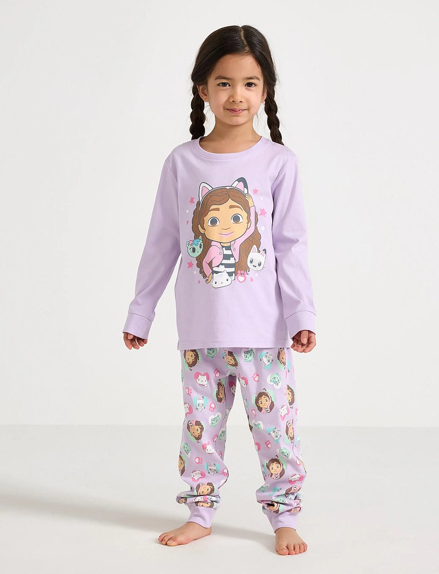 Lindex - Gabby's Dollhouse pyjama set - pyjamassæt - light lilac - 0