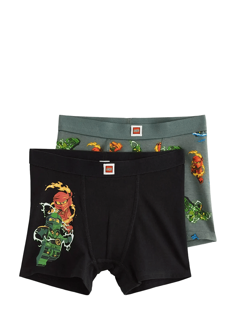 Lindex - Boxer 2 p Ninjago - pesu - black - 0