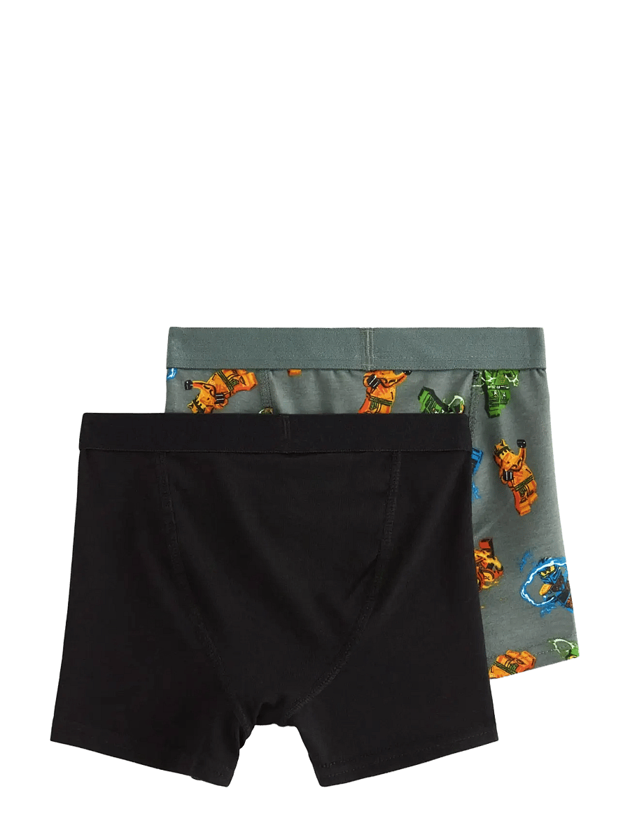 Lindex - 2-pack Ninjago boxer shorts - unterhosen - black - 1