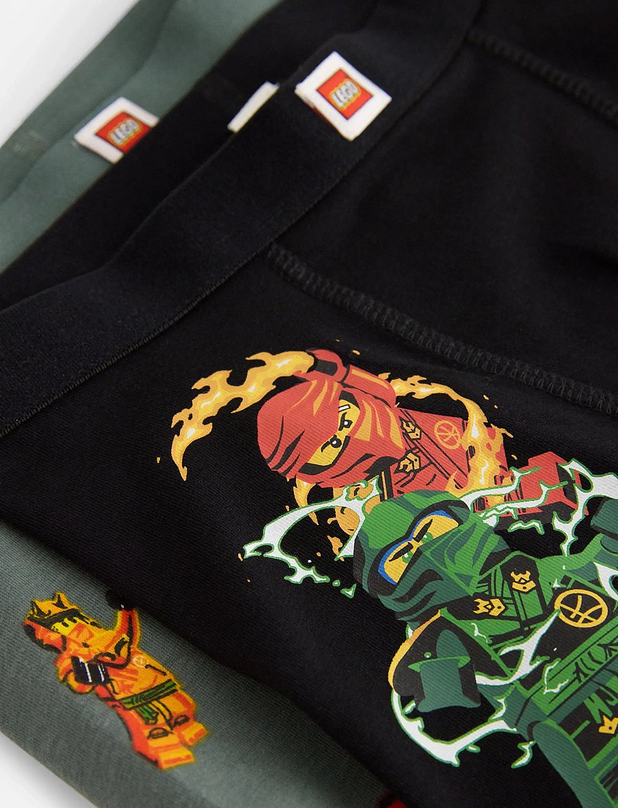 Lindex - 2-pack Ninjago boxer shorts - unterhosen - black - 2