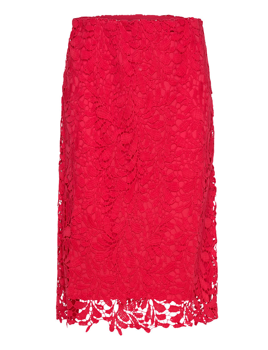 Lindex - Skirt Selena - midi-röcke - red - 1