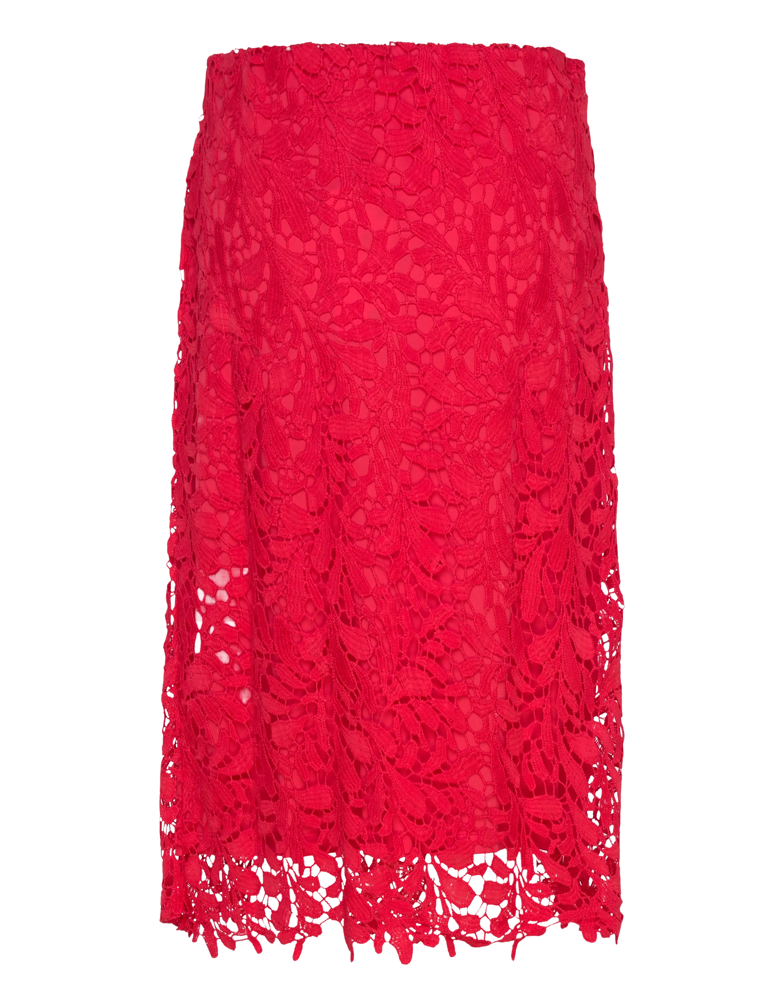 Lindex - Skirt Selena - midiseelikud - red - 2