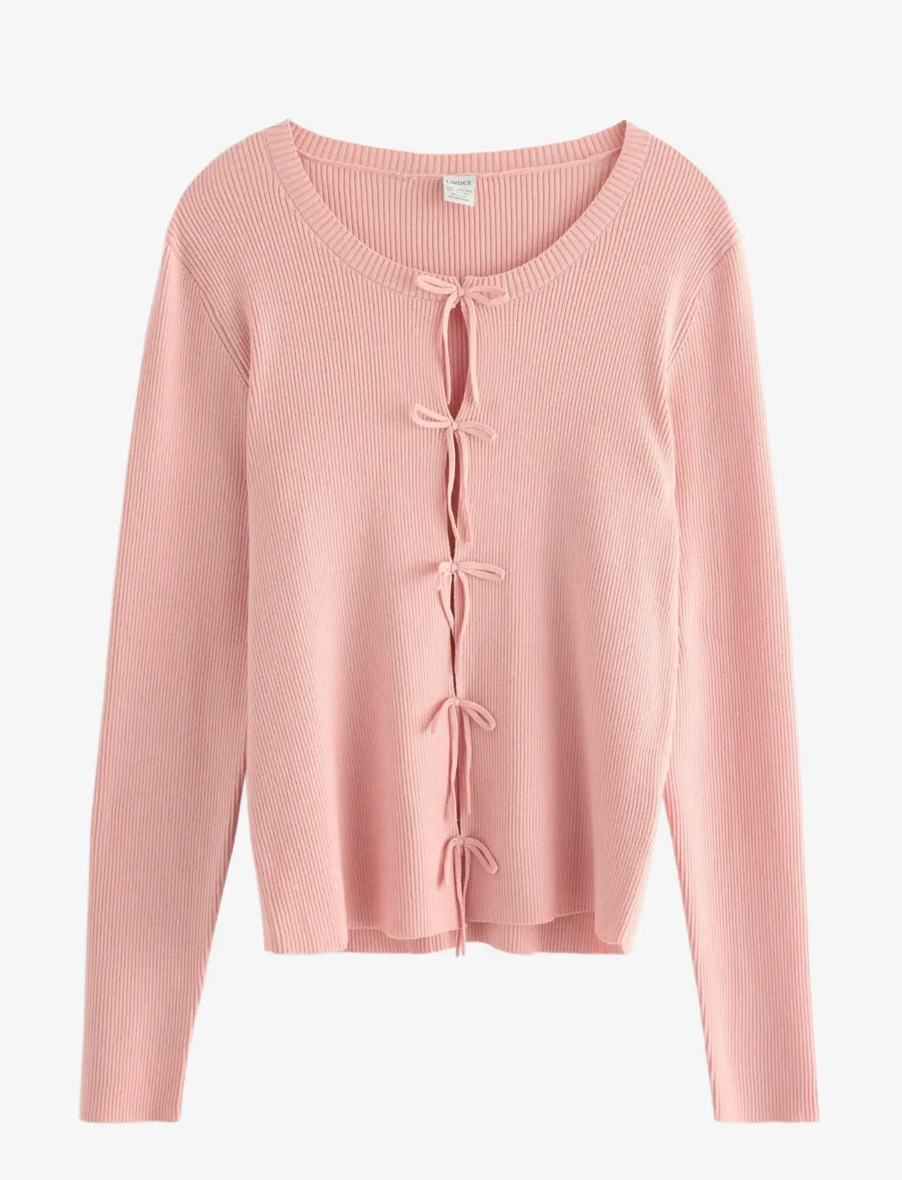 Lindex - Sweater with bows at front - langærmede t-shirts - light dusty pink - 1
