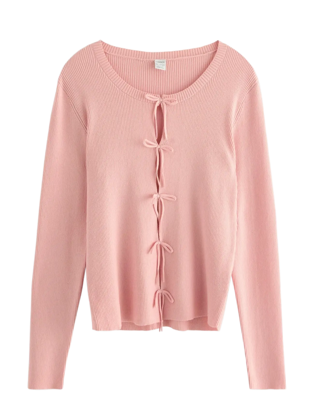 Sweater with bows at front - LIGHT DUSTY PINK
