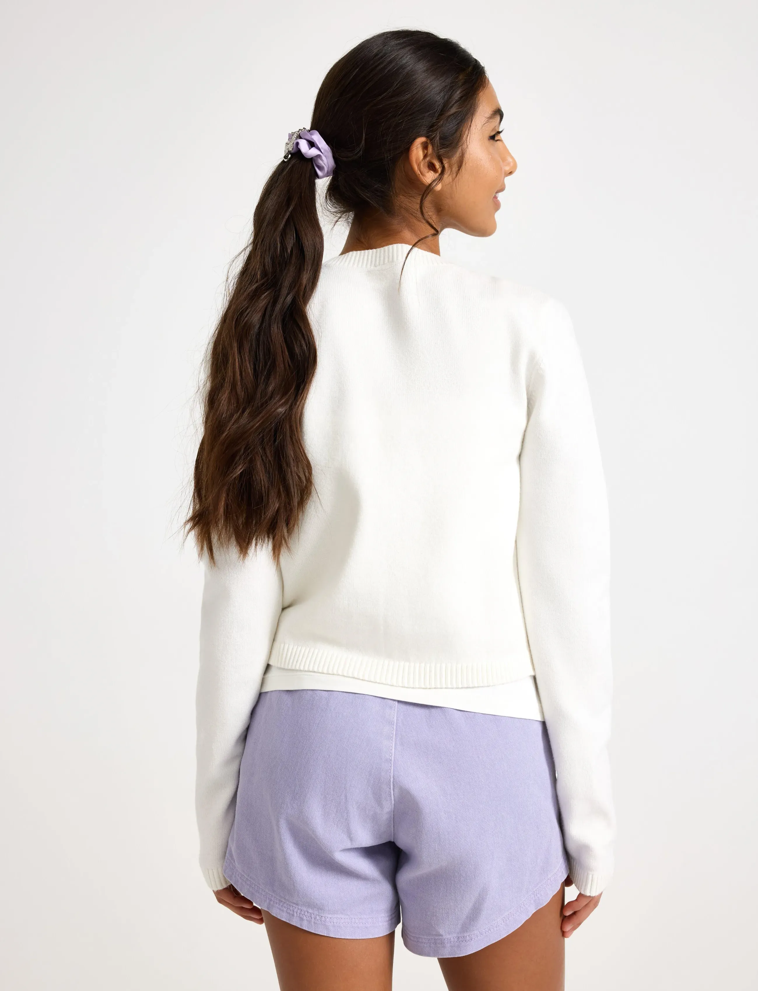 Lindex - Knitted cardigan - koftor - off white - 3