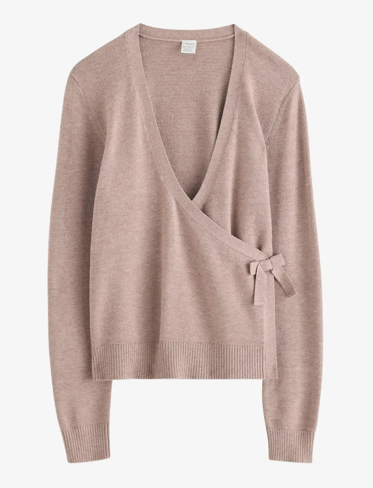 Lindex - Sweater wrap cardigan - kardiganid - beige melange - 1