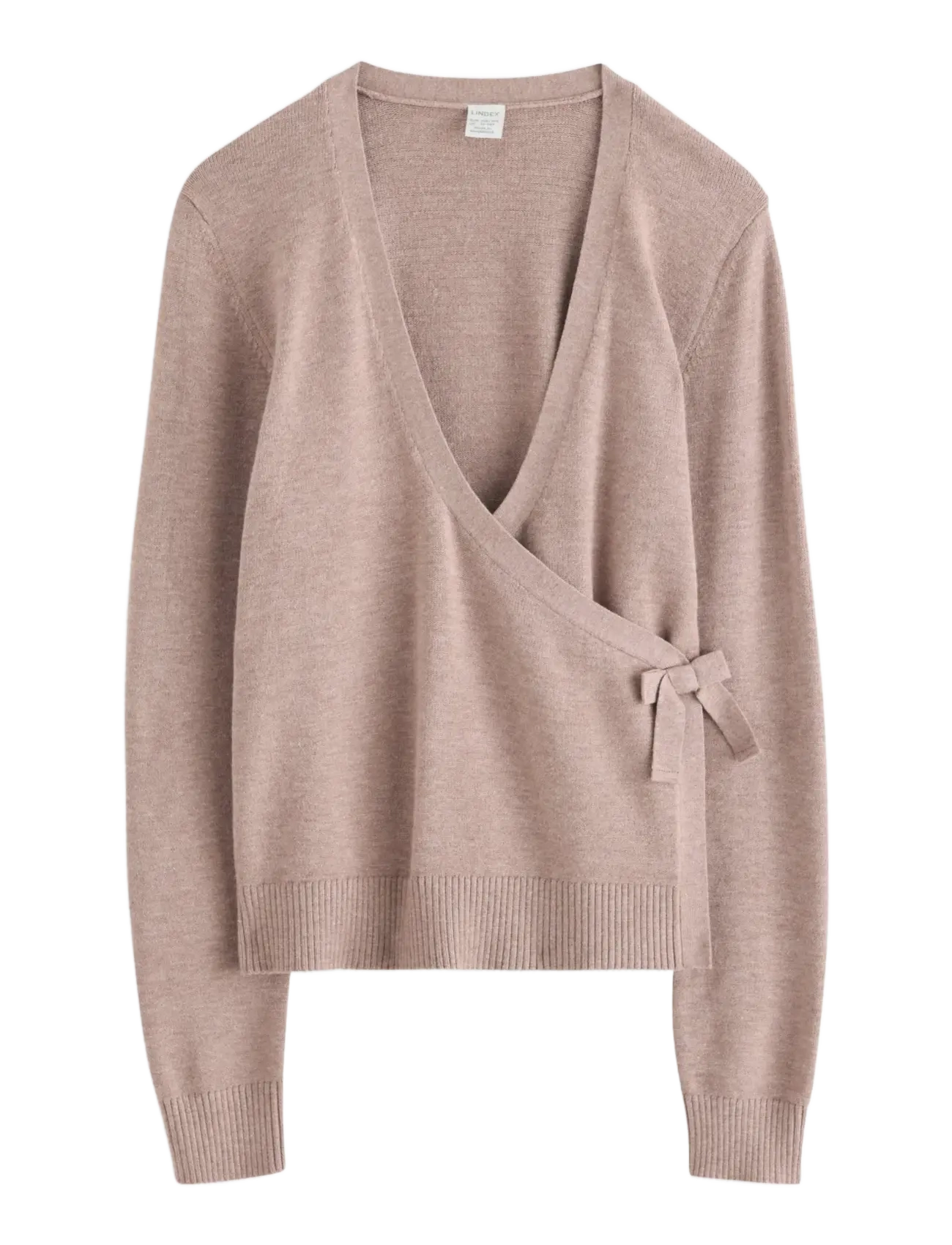 Lindex Sweater wrap cardigan - Drabužiai - BEIGE MELANGE / beige