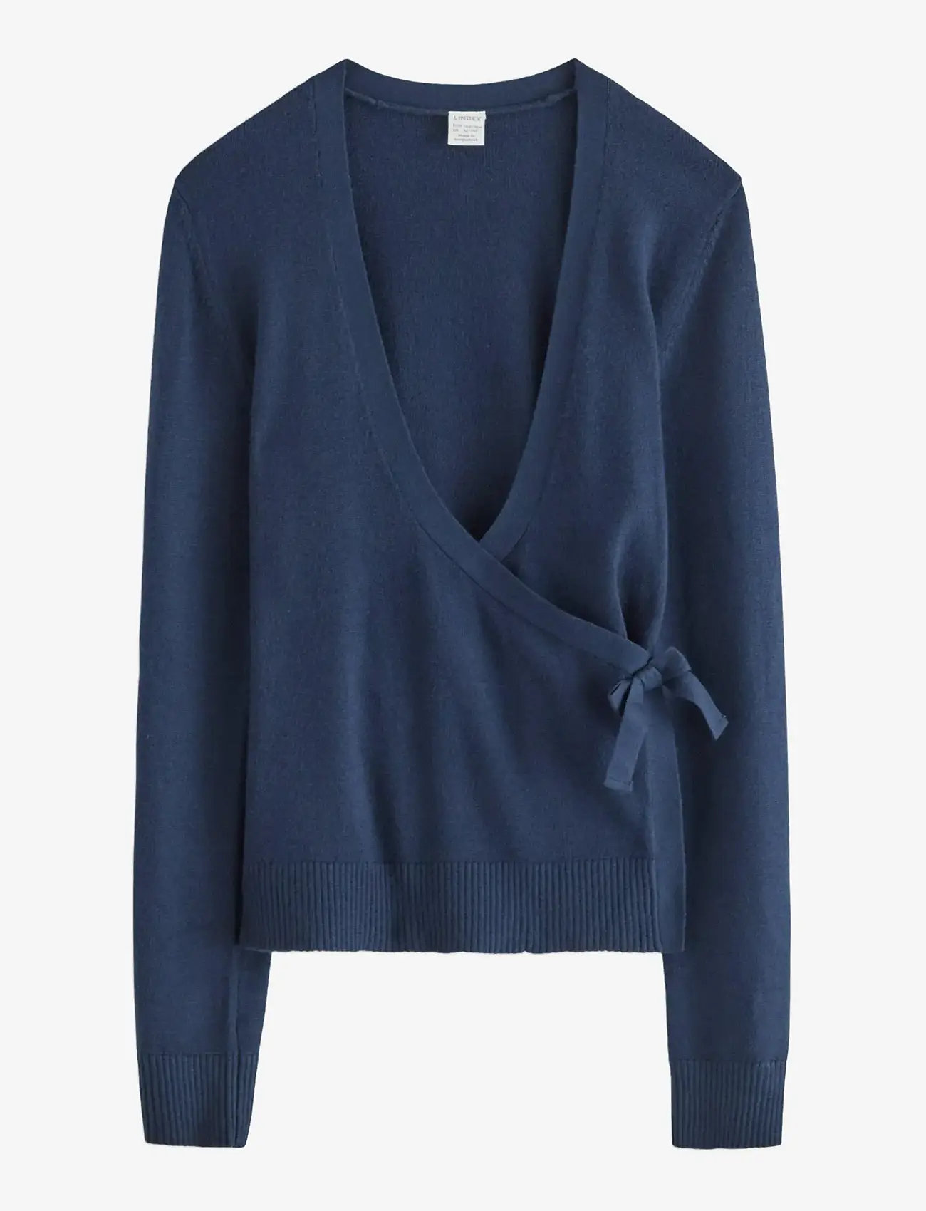 Lindex - Sweater wrap cardigan - cardigans - navy - 1