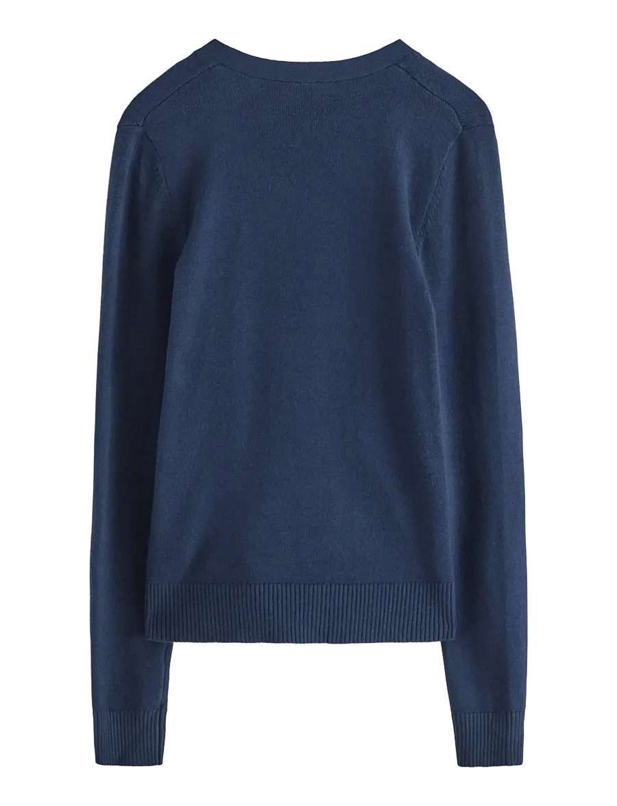 Lindex - Sweater wrap cardigan - cardigans - navy - 2