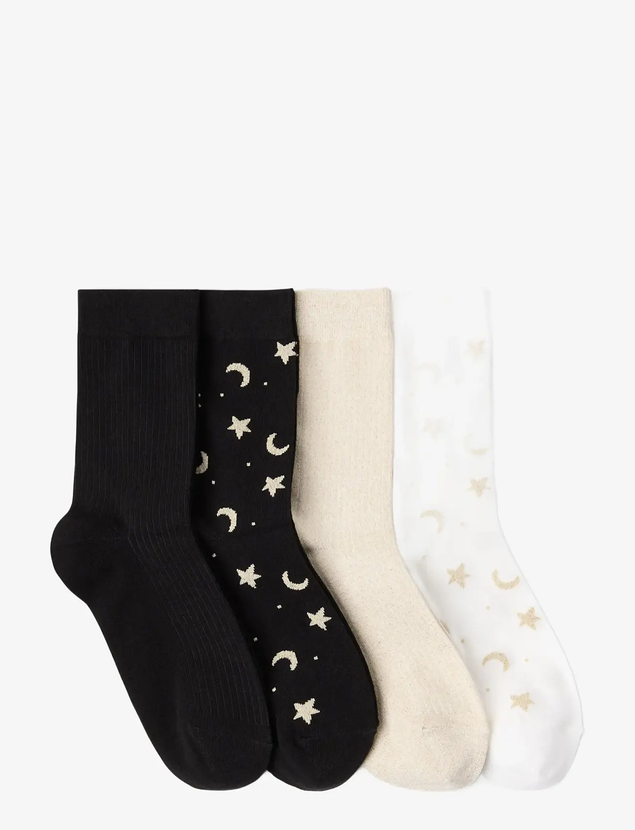 Lindex - 4-pack strumpor - black - 1