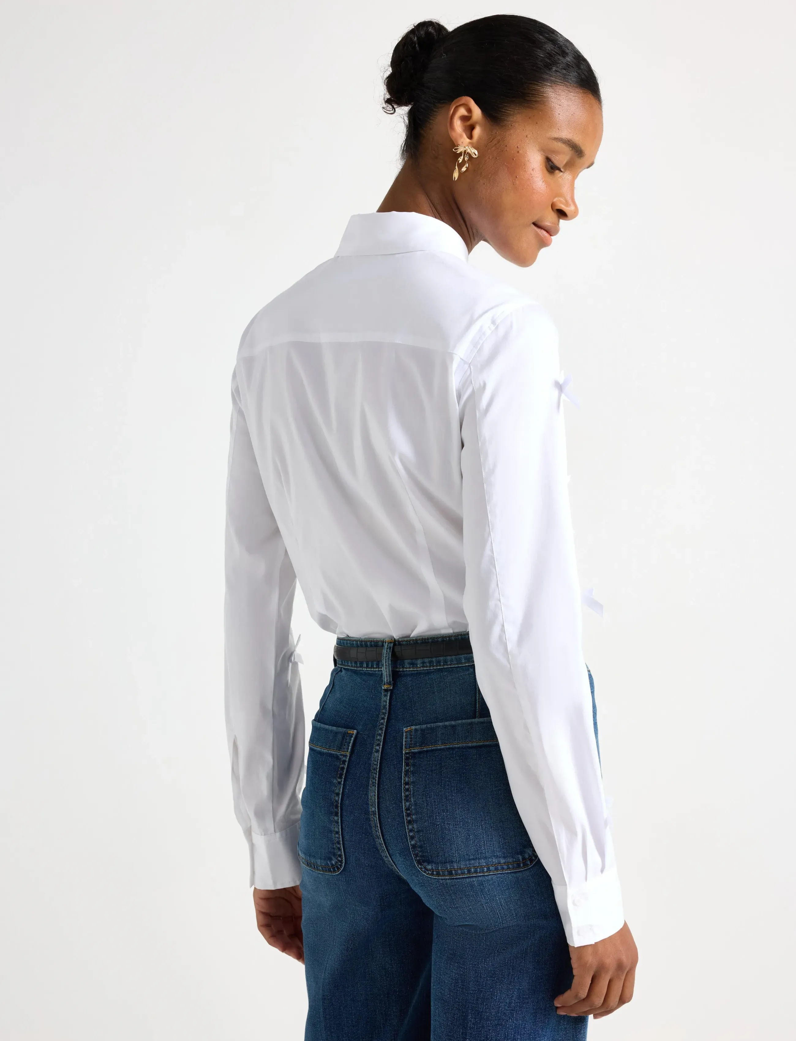 Lindex - Shirt Margot - langärmlige hemden - white - 3