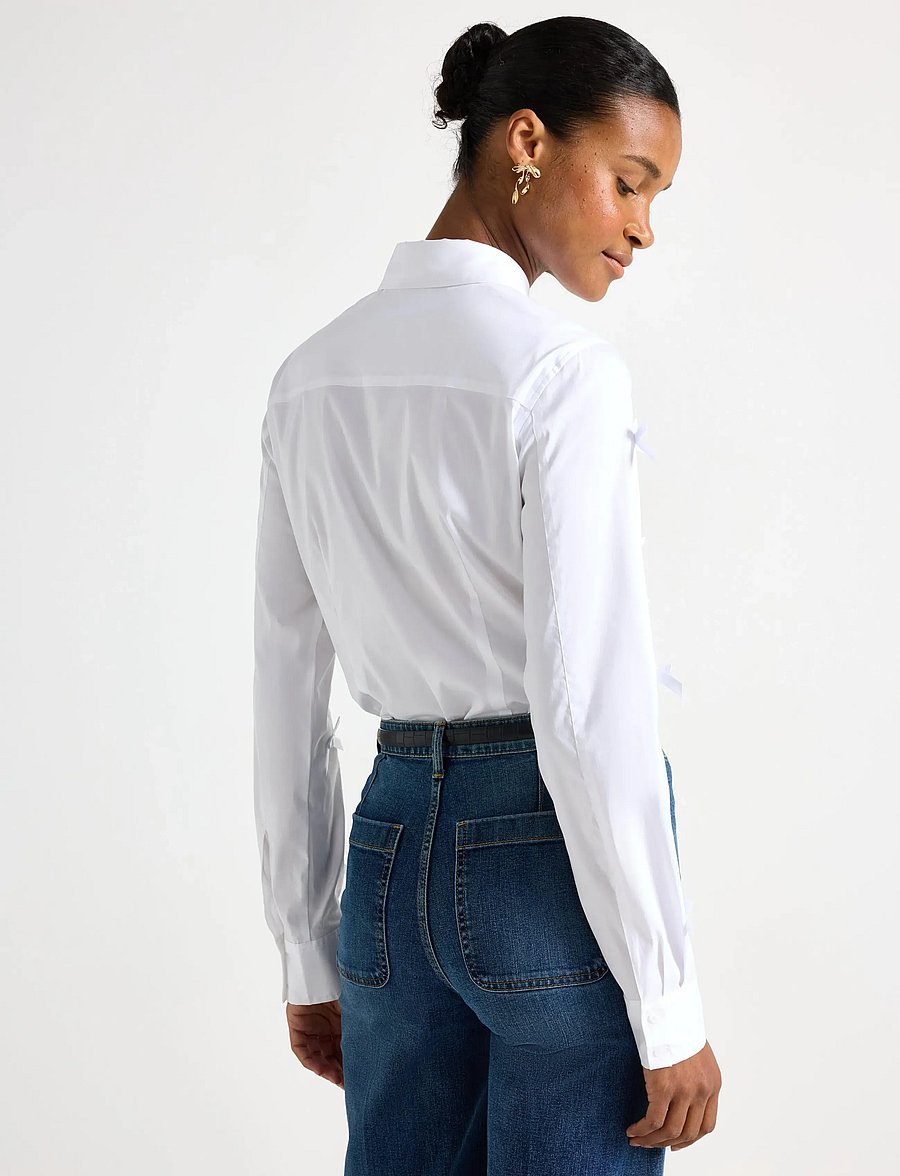 Lindex - Shirt Margot - langärmlige hemden - white - 3