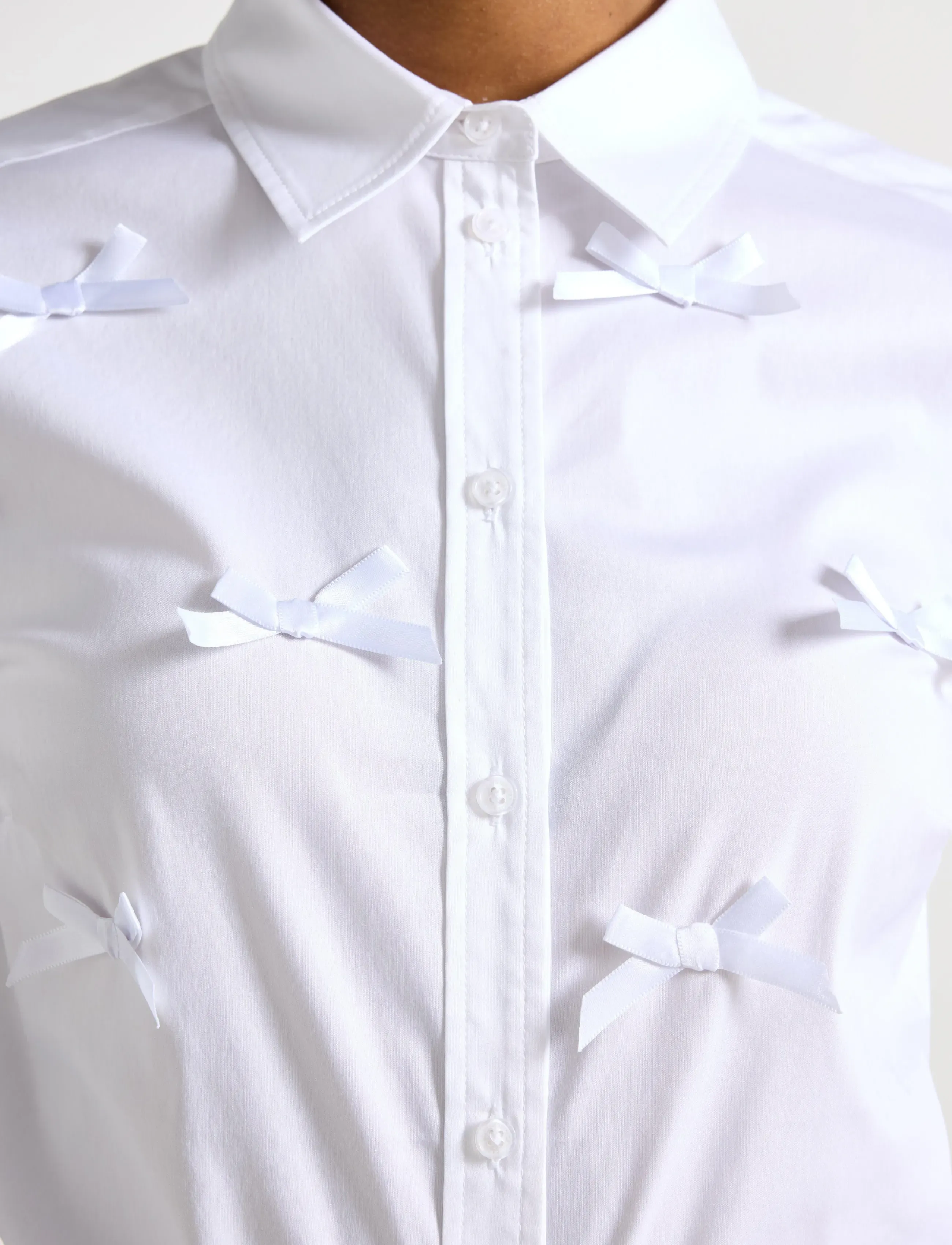 Lindex - Shirt Margot - langärmlige hemden - white - 4