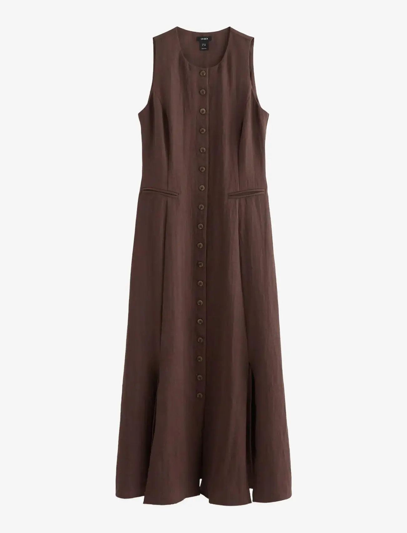 Lindex - Midi dress - midi dresses - dark dusty brown - 1