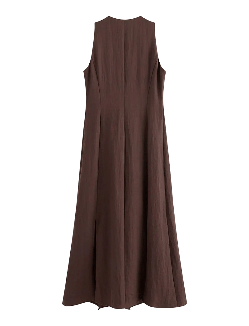 Lindex - Midi dress - midikleider - dark dusty brown - 2