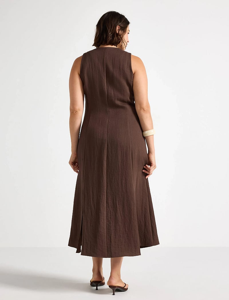 Lindex - Midi dress - midikleider - dark dusty brown - 3