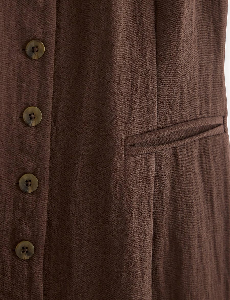 Lindex - Midi dress - midi kjoler - dark dusty brown - 5