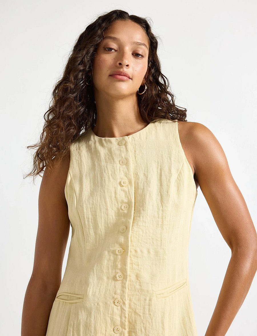 Lindex - Midi dress - robes midi - light yellow - 4