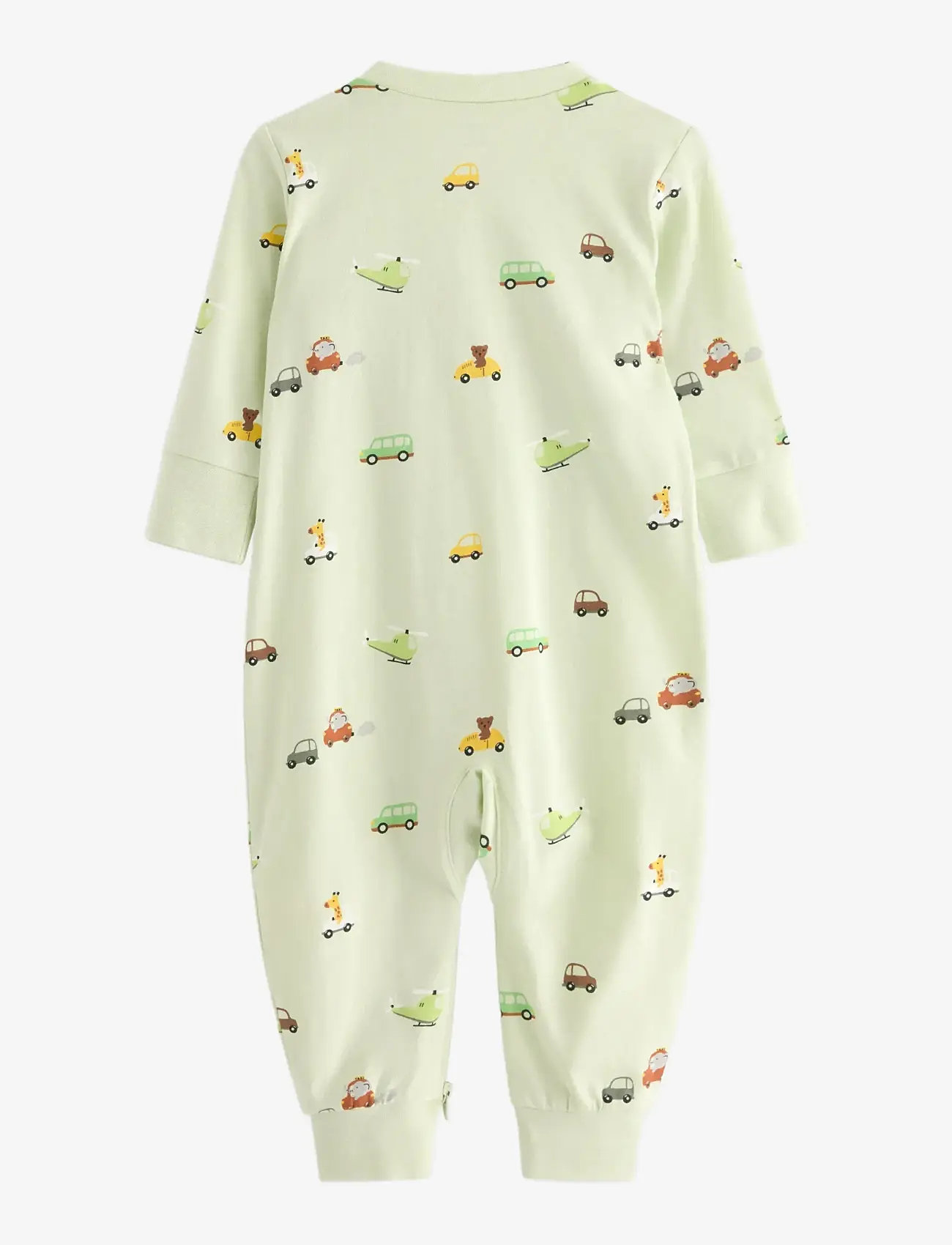 Lindex - Pyjamas cars - sleeping overalls - light dusty green - 1