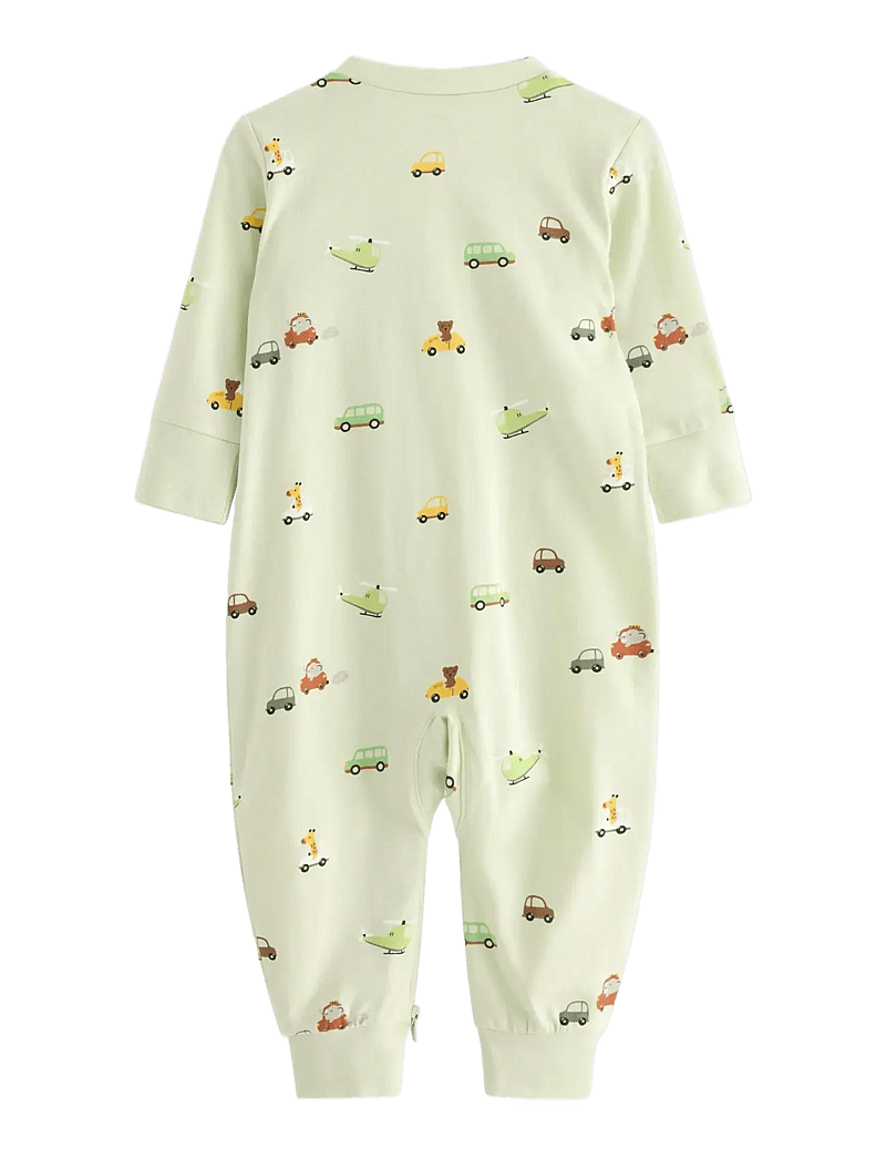 Lindex - Pyjamas cars - sleeping overalls - light dusty green - 1