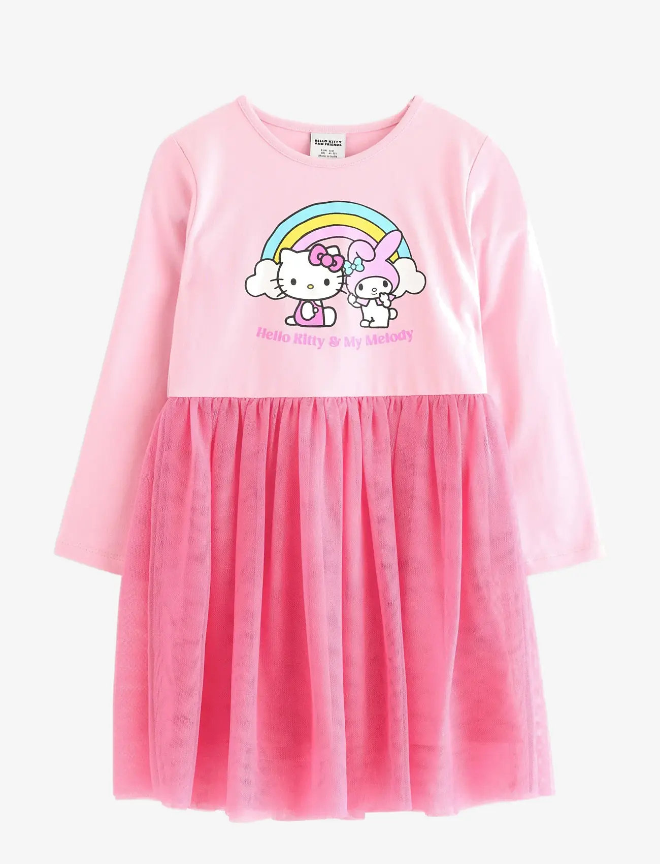 Lindex - dress mesh Hello Kitty - långärmade vardagsklänningar - light pink - 1