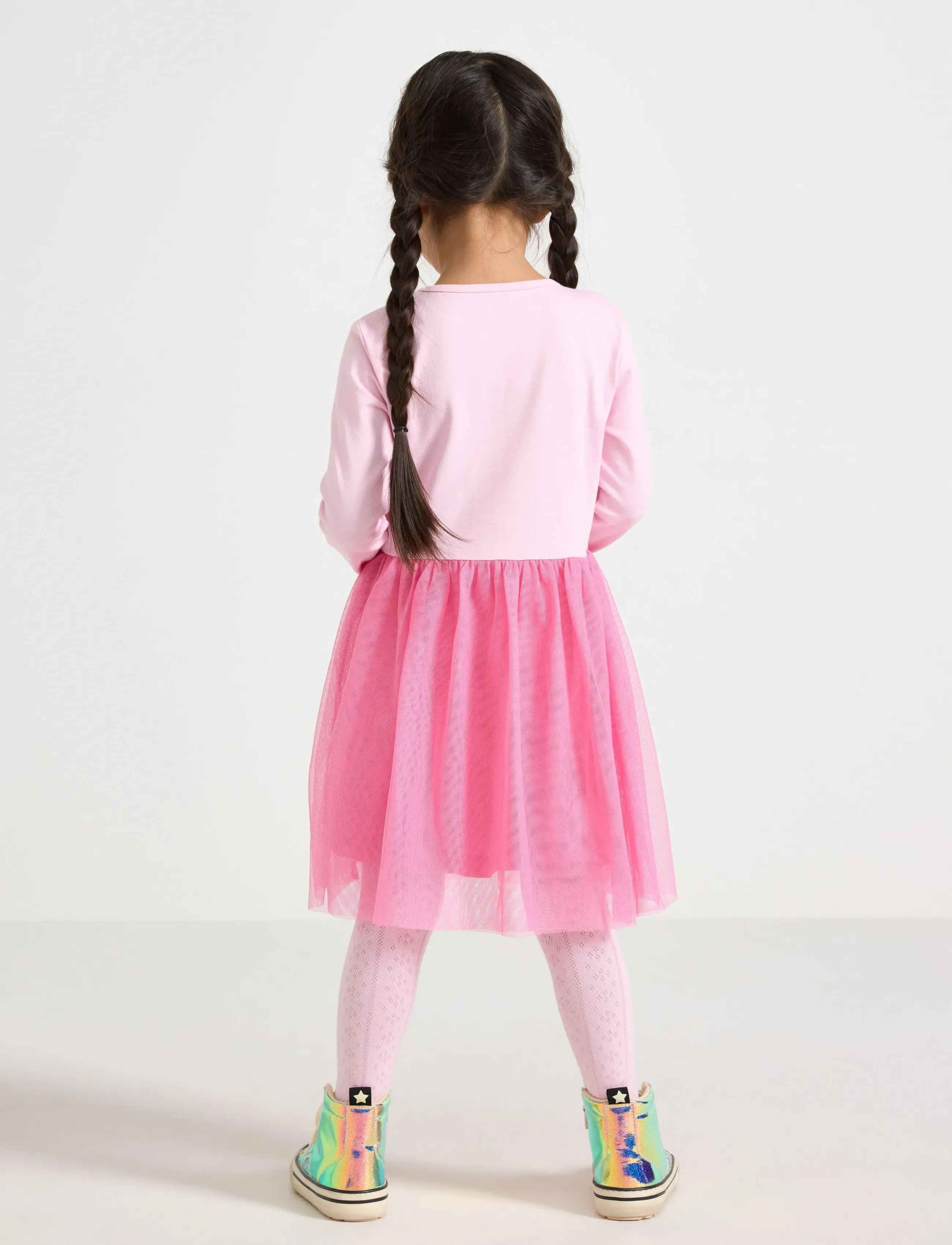 Lindex - dress mesh Hello Kitty - langärmelige freizeitkleider - light pink - 3