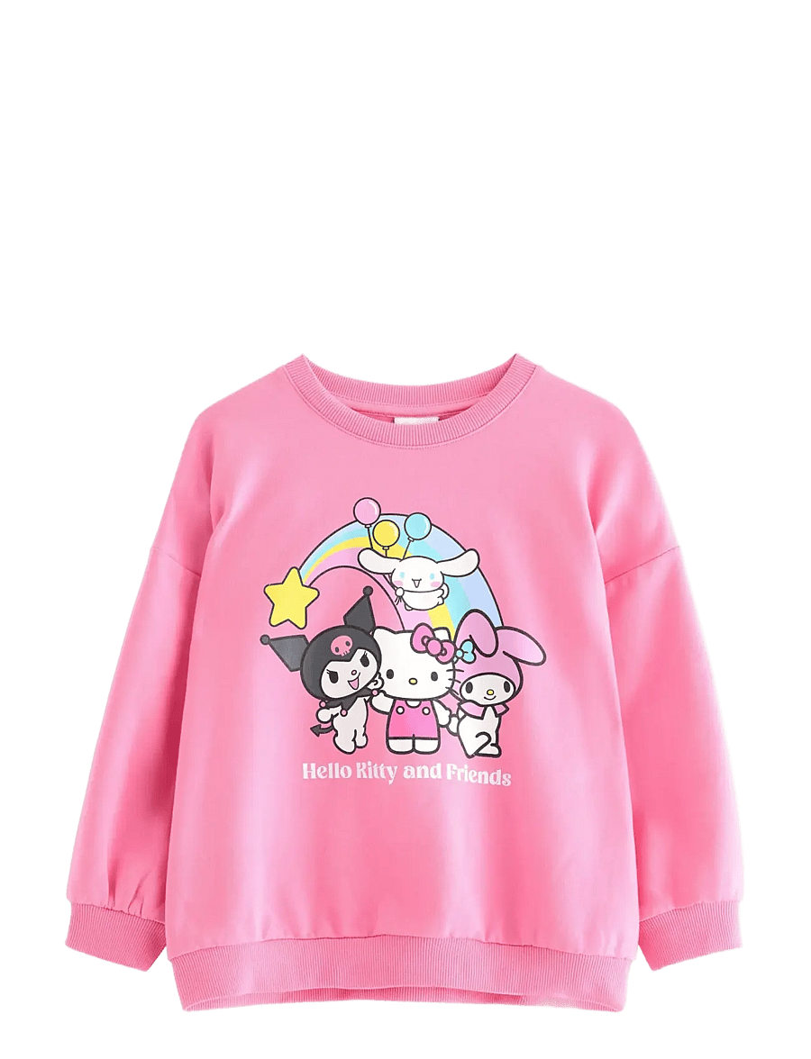 Lindex - Sweatshirt oversized Hello Kit - sweatshirts - pink - 1