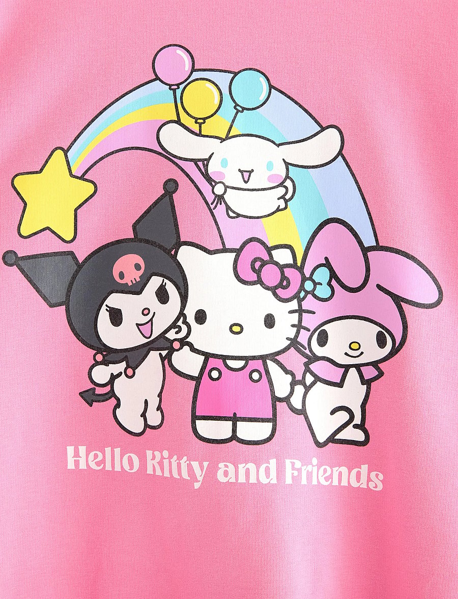 Lindex - Sweatshirt oversized Hello Kit - sweatshirts - pink - 5
