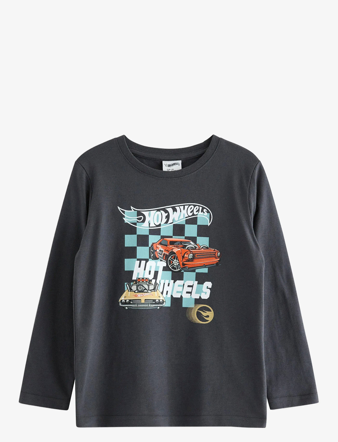 Lindex - Top LS Hot wheel - langärmelig - dark dusty grey - 1