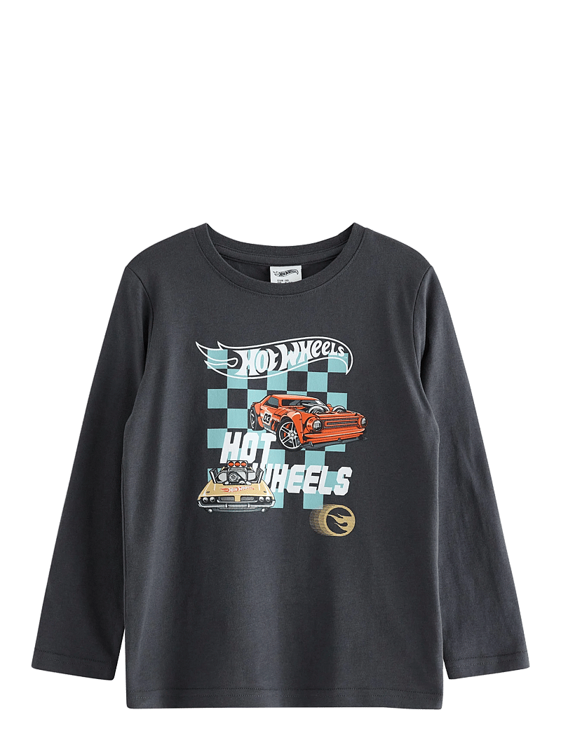 Lindex - Top LS Hot wheel - langärmelig - dark dusty grey - 1