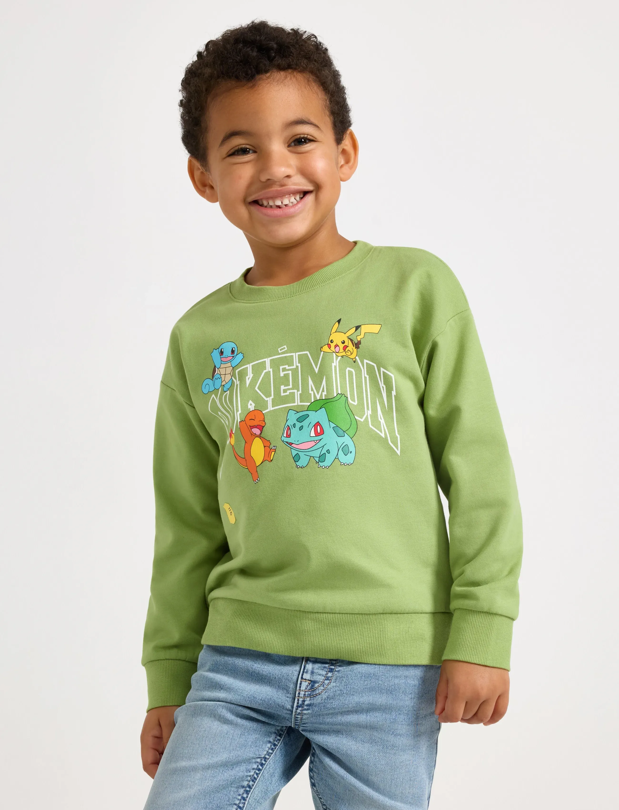 Lindex Sweatshirt Pokemon - Sweatshirts - GREEN / green