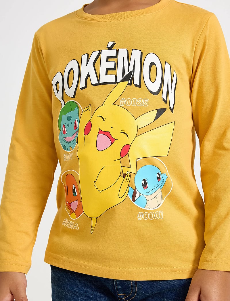 Lindex - Top LS pokemon - langärmelig - light dusty yellow - 4