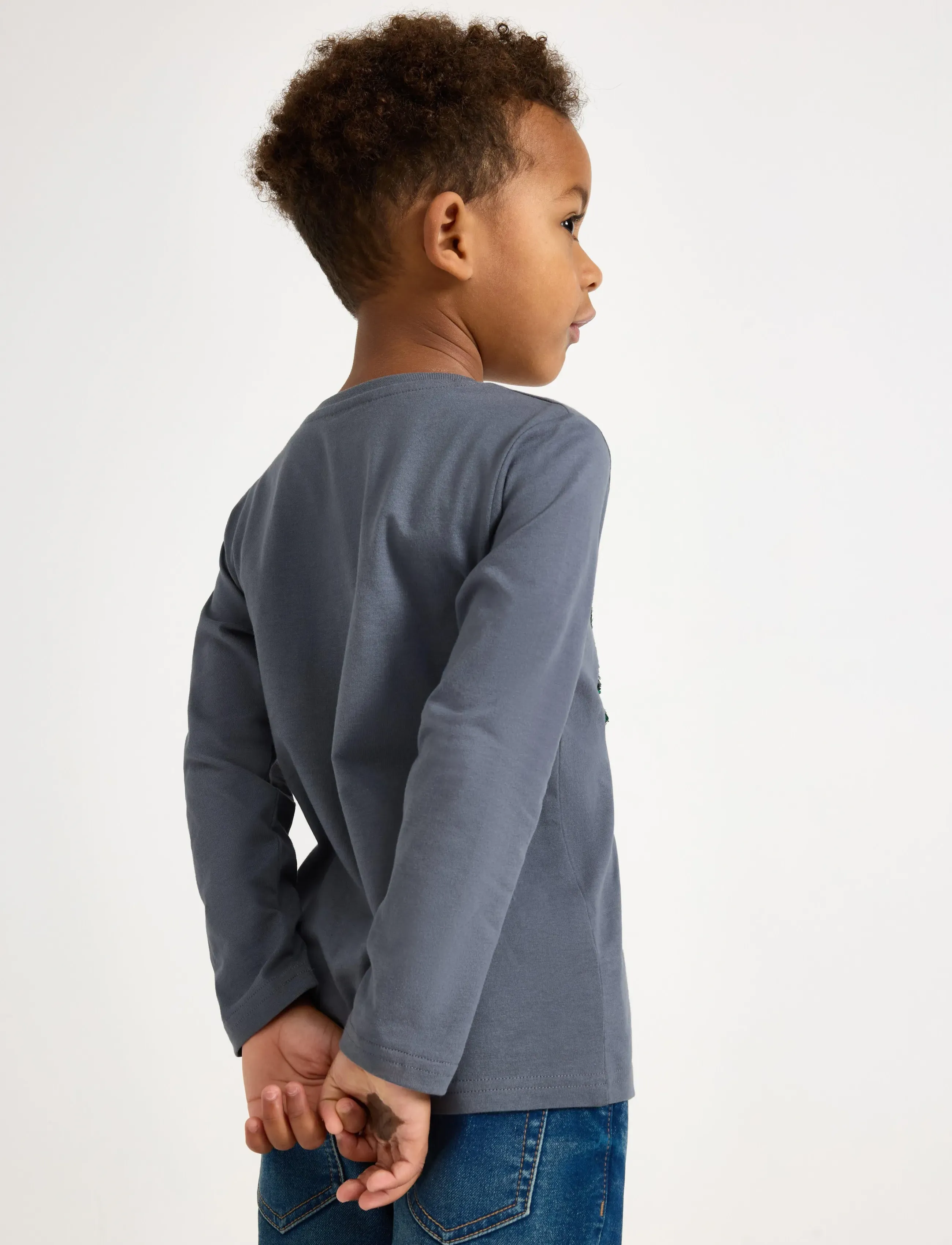 Lindex - Long-sleeved top - dark grey - 3