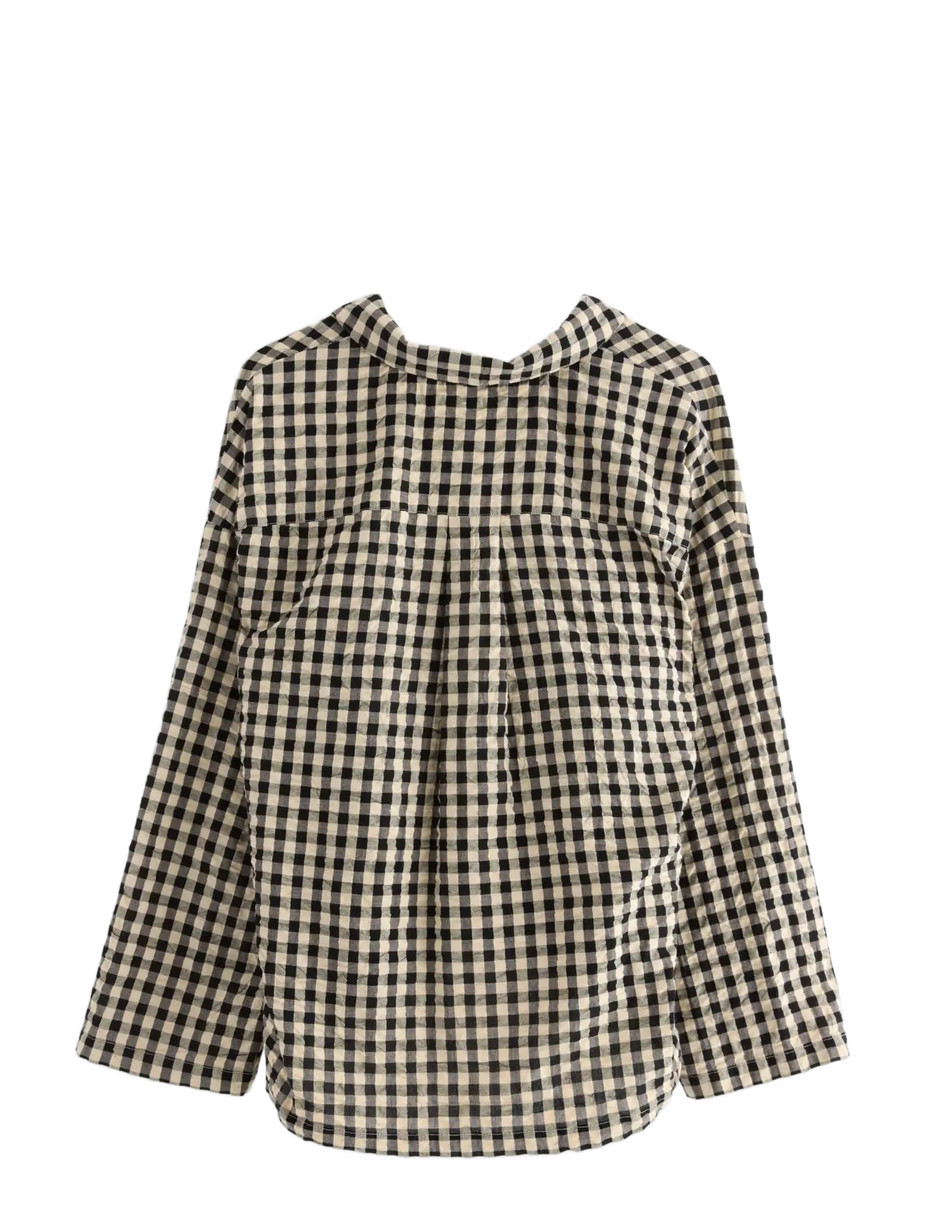 Lindex - Pyjama shirt in seersucker - oberteile - black - 2