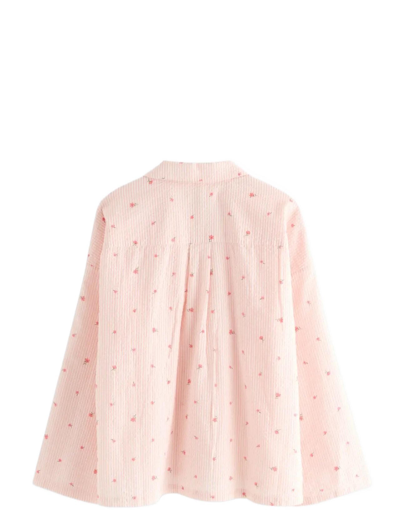 Lindex - Pyjama shirt in seersucker - yläosat - light coral - 2