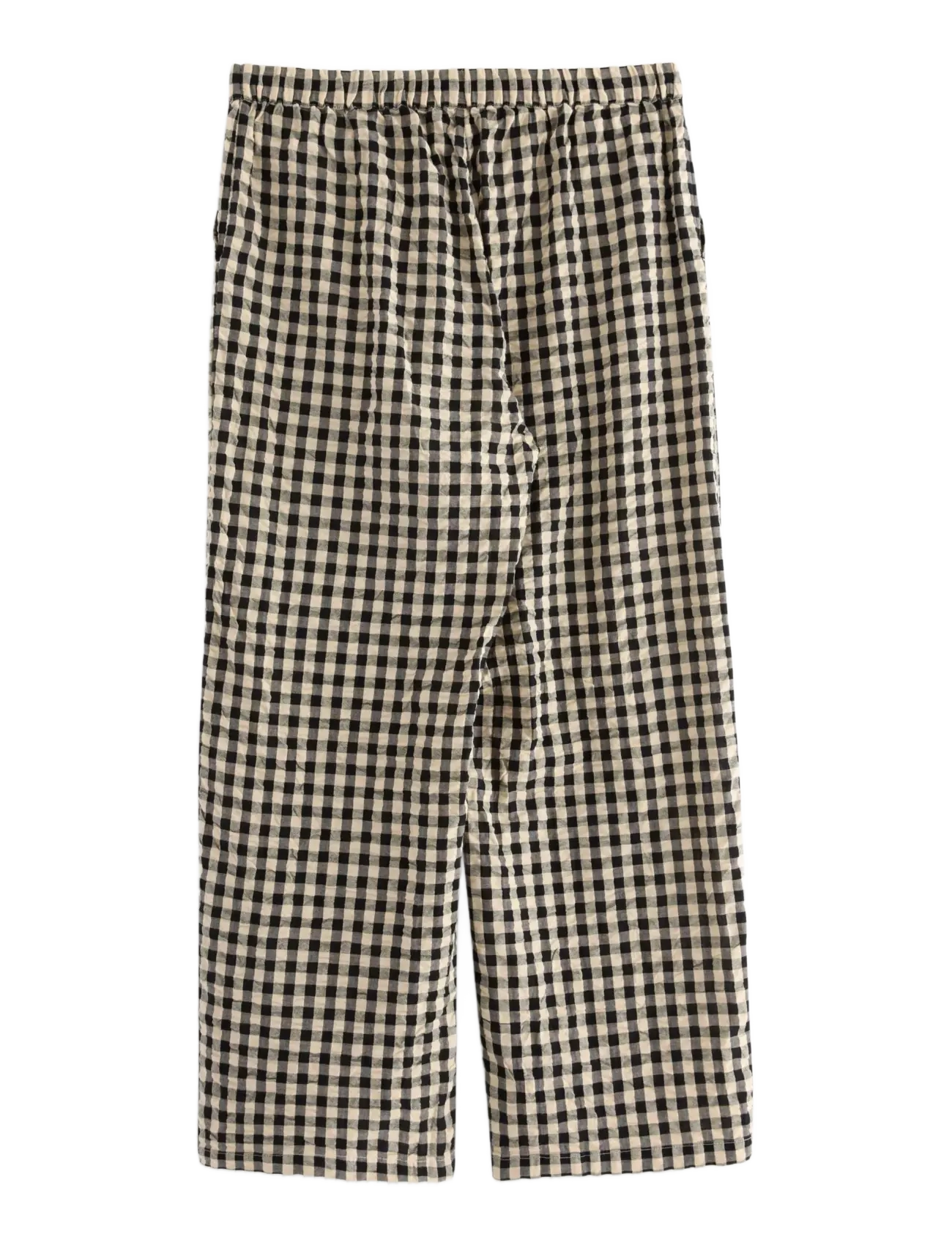 Lindex - Trousers pyjama seersucker - pižaminės kelnės - black - 2