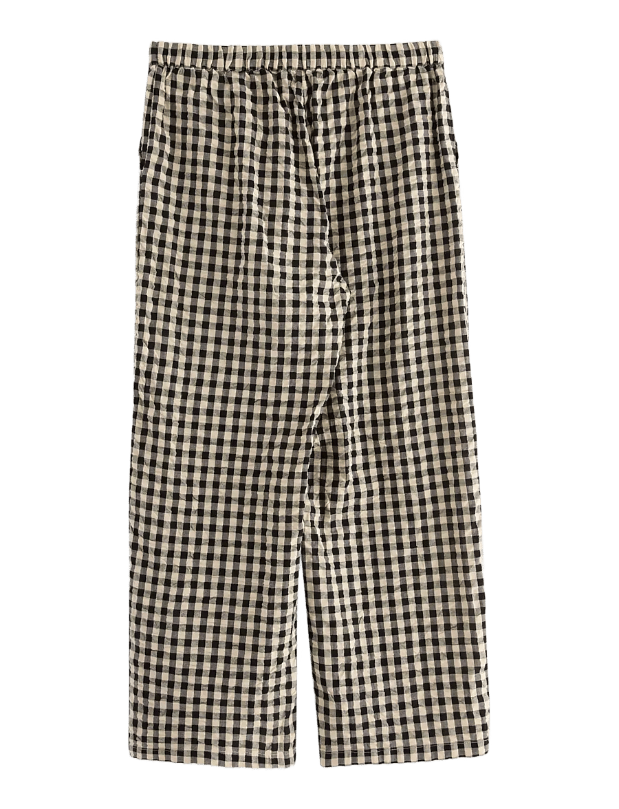 Lindex - Trousers pyjama seersucker - pyjama pants - black - 2