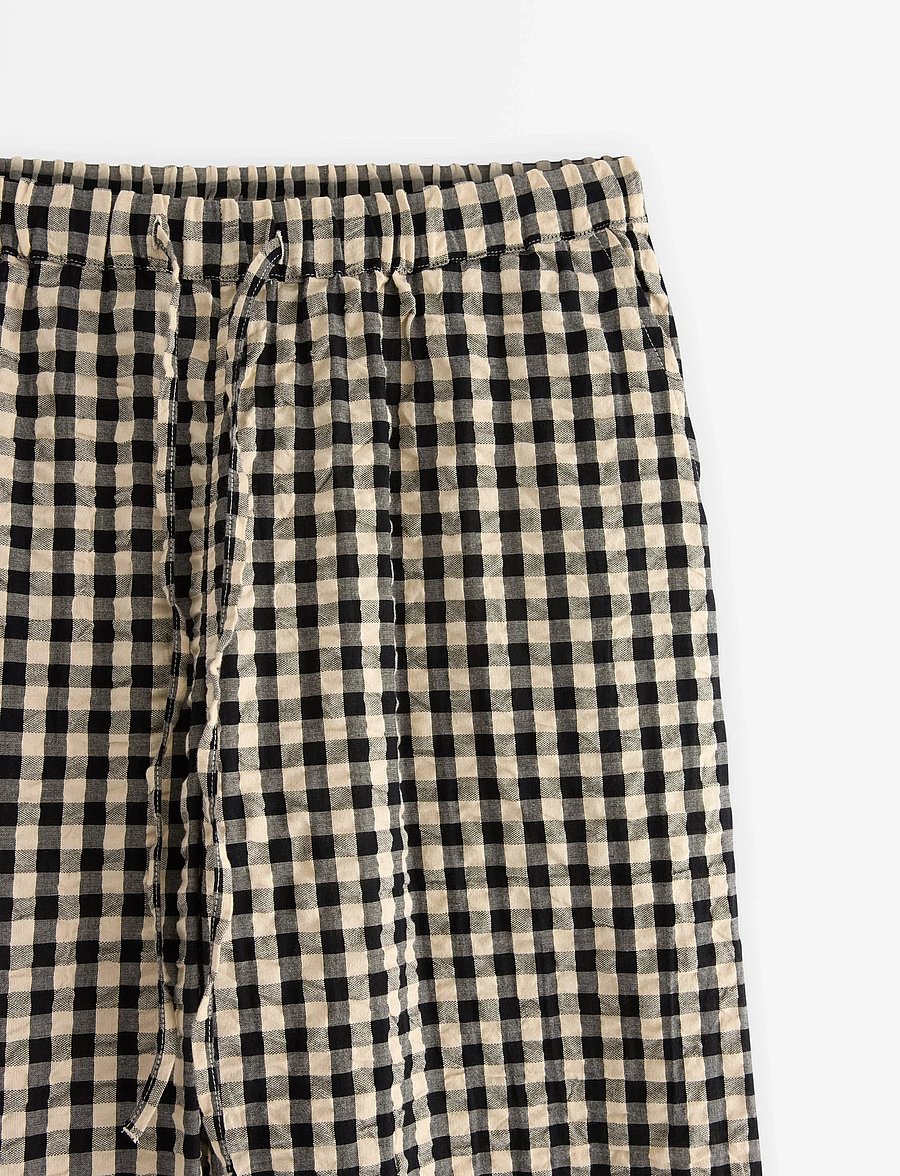 Lindex - Trousers pyjama seersucker - pyjama pants - black - 5
