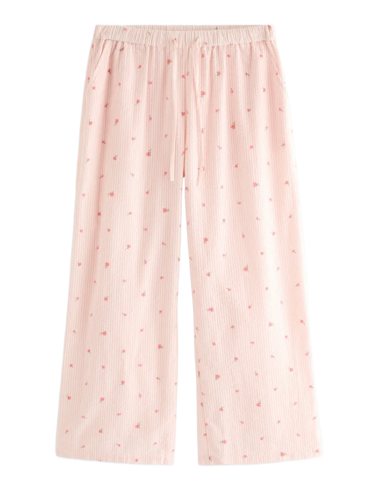 Lindex Pyjama trousers in seersucker - Lingerie - LIGHT CORAL / pink/rose