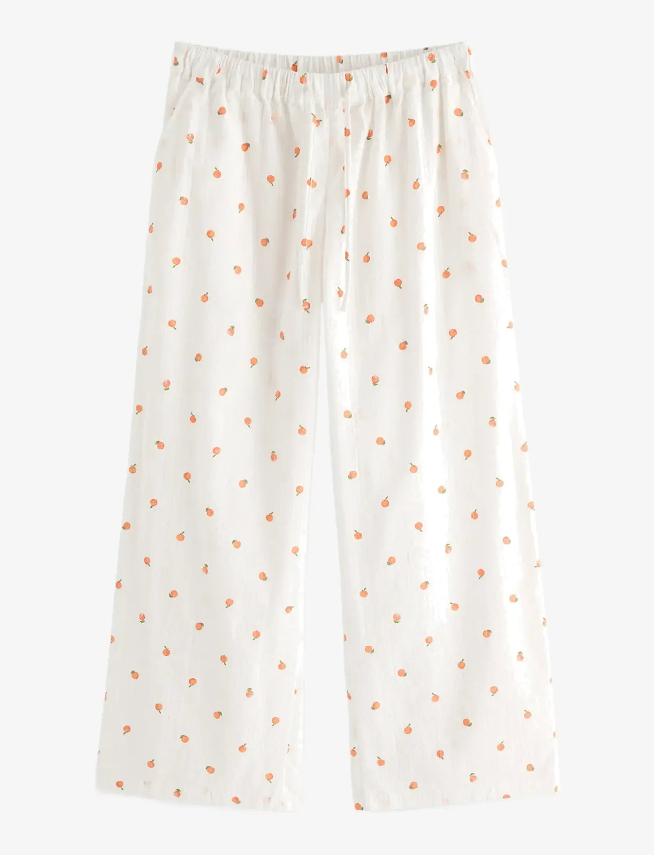 Lindex - Pyjama trousers in seersucker - pyjamahose - light orange - 0